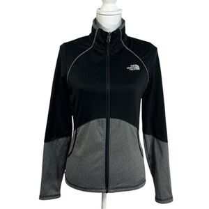 The North Face Cinder 100 Athletic Jacket Full Zip size Small in Black & Gray